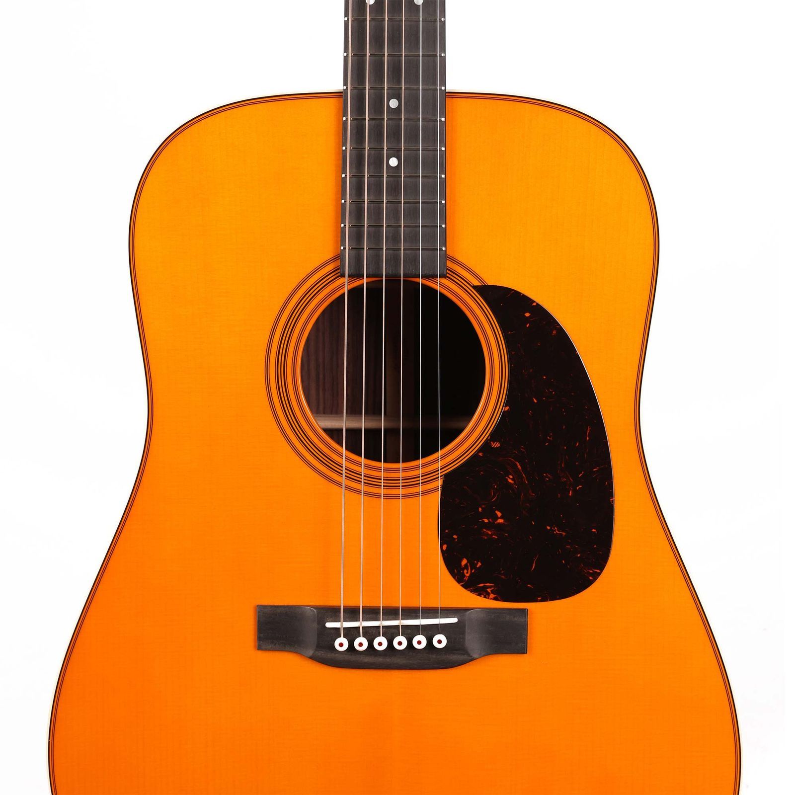 Martin Custom Shop Dreadnought Style 28 Music Zoo Exclusive Vintage Tangerine - Image 4