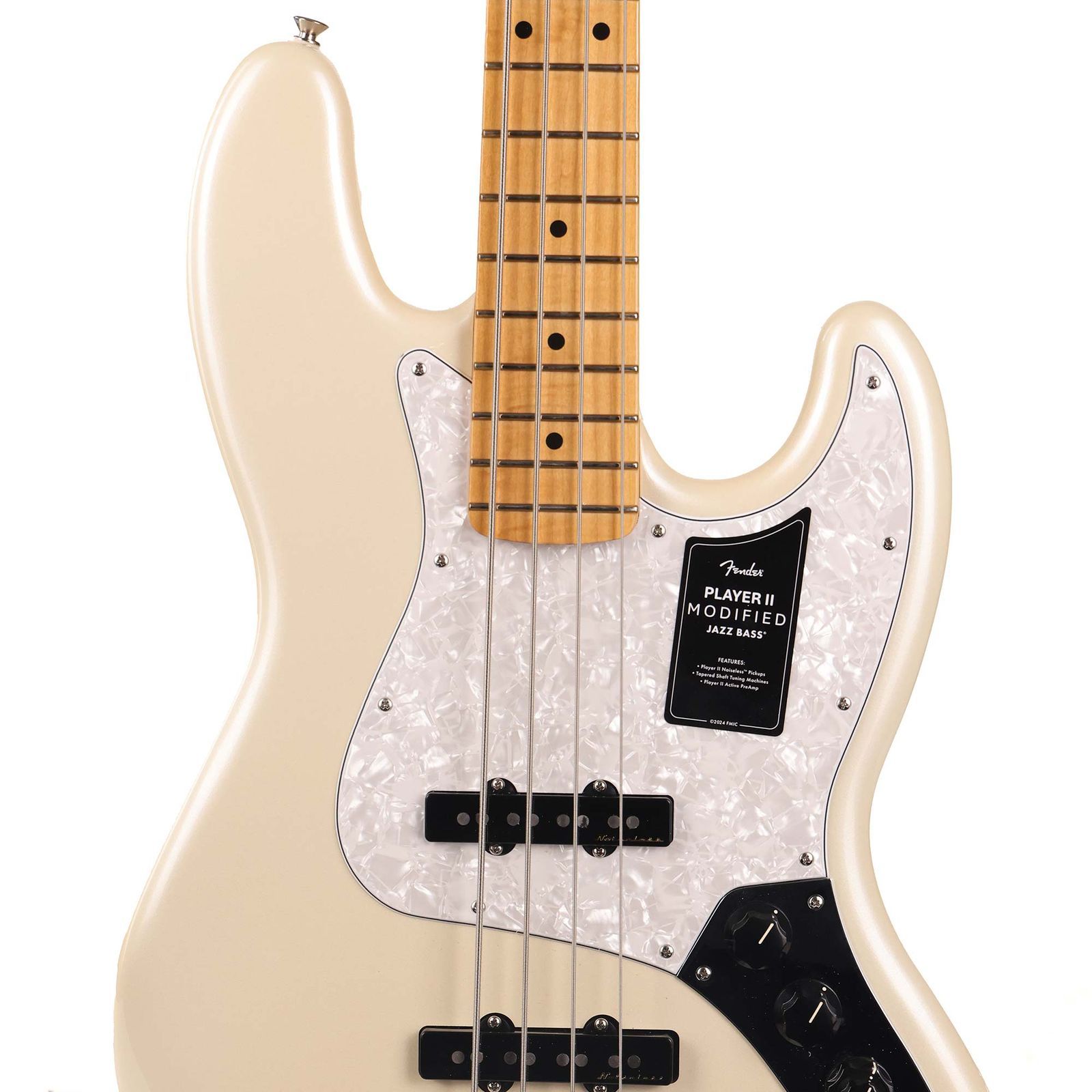 Fender Player II Modified Active Jazz Bass Olympic Pearl Used - Image 4