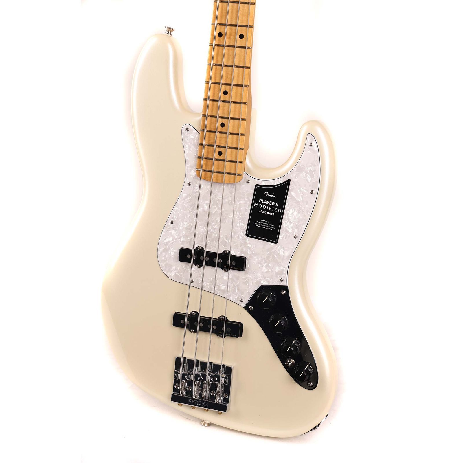 Fender Player II Modified Active Jazz Bass Olympic Pearl Used - Image 5