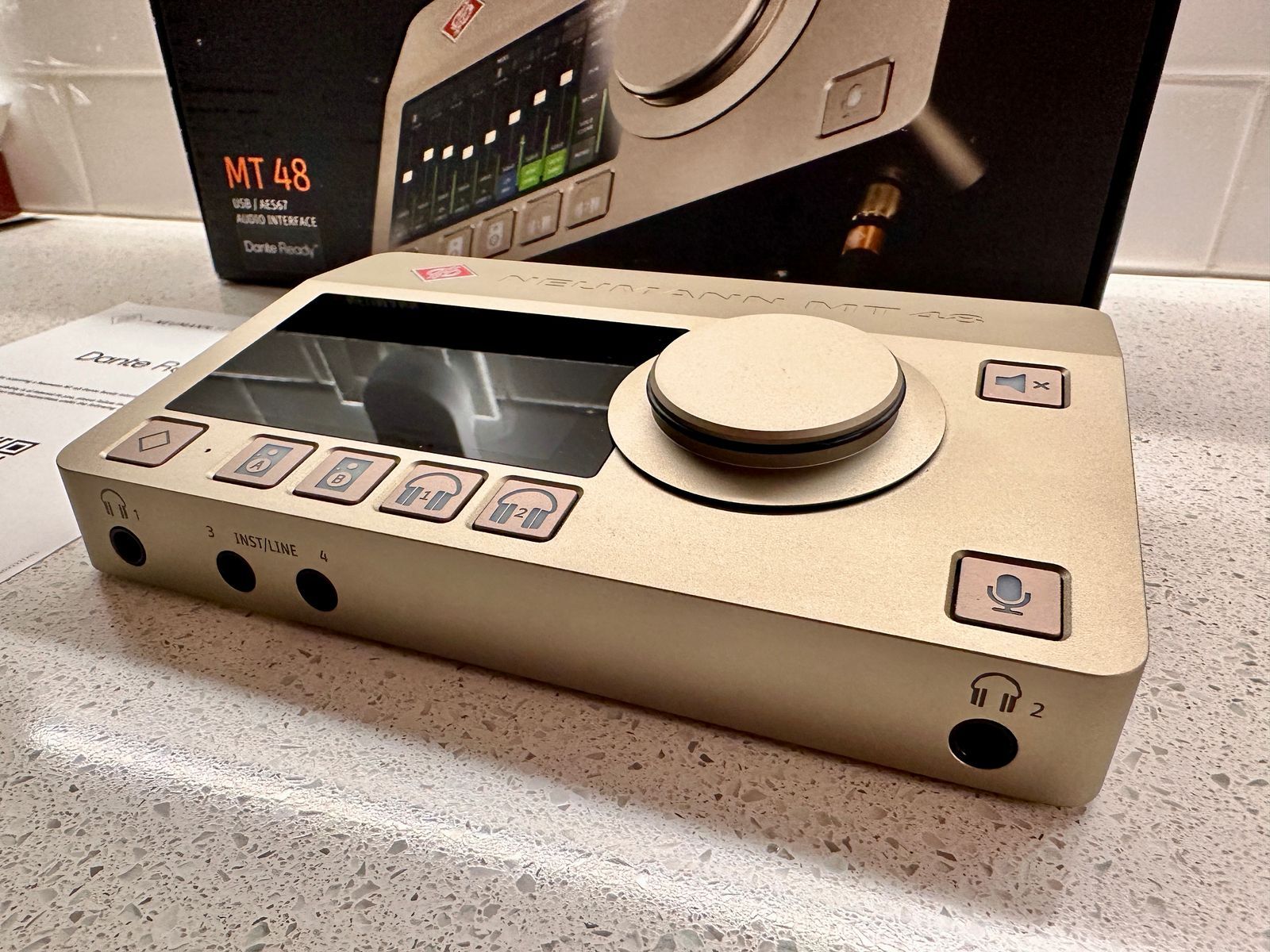 Neumann MT48 Dante 4-Channel USB-C Audio Interface 2023 - Present - Nickel - Image 2