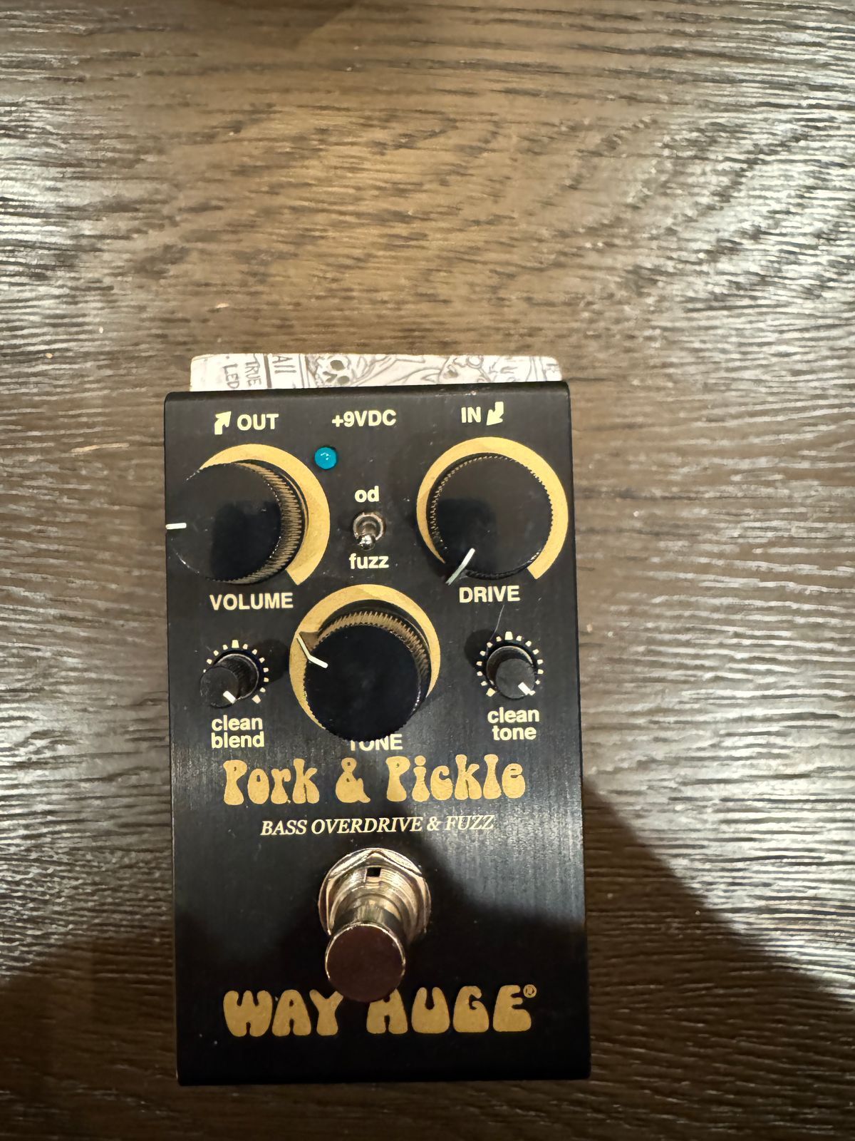 Way Huge WM91 Smalls Pork & Pickle Bass Overdrive & Fuzz 2019 - Present - Black